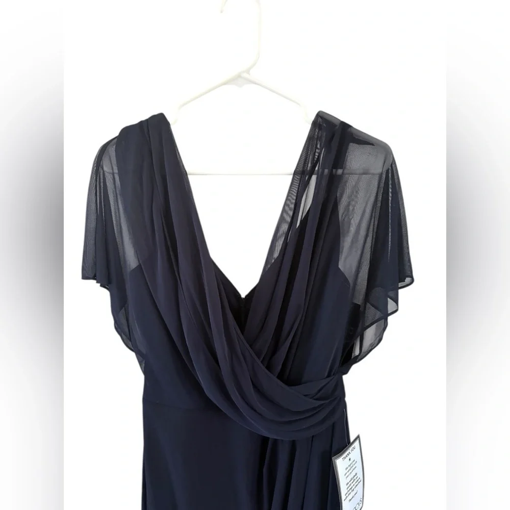 Betsy & Adam Navy Blue Maxi Dress - Picture 6 of 12